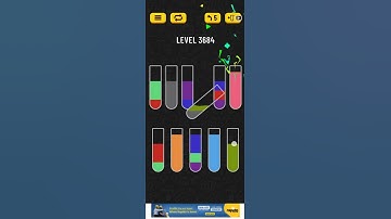 water sort puzzle level 3684