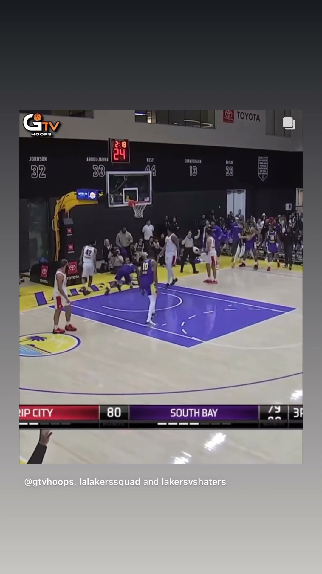 To the front court #hoodnews #bronnyjames #poster #dunk #gleague #basketball #sports #how #wow