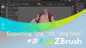 #AskZBrush: “How can I export *.jpg, *.tif, or *.png files directly from ZBrush?”