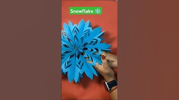 Snowflake Making Ideas ❄️/Christmas 🎄🌲 Craft Ideas #diy #shorts #shortvideo #trending #youtubeshorts
