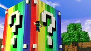 Minecraft - CUBO LUCKY BLOCK ARCO-ÍRIS! - MINI GAME PVP!