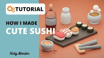 Learn how to make this DELICIOUS SUSHI in just 20 minutes | Blender 2.92 Tutorial