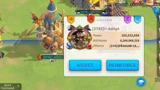 3743 Sleeper Adapt Rise of Kingdoms account showcase