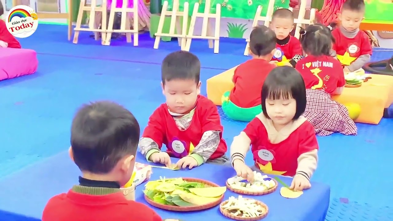 Tiết dạy GVDG cấp huyện Tạo hình con vật từ lá cây - Trẻ 3 tuổi