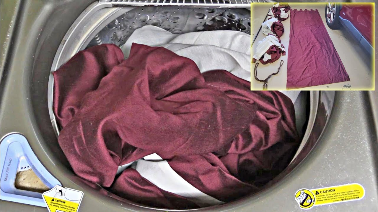 Washing Drapes in the LG Mega Capacity Washing Machine YouTube
