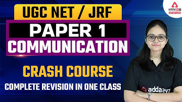 NTA UGC NET 2022 | Communication Paper 1 | Crash Course Complete Revision in One Class