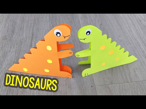 How to make a paper animal (DINOSAUR) - Paper Craft