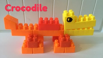 Crocodile/Building blocks for kids/Blocks Building Crocodile/Blocks building/Building blocks/Blocks