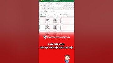 3 mẹo trên Excel giúp bạn tăng hiệu suất làm việc #daotaotinhoc #excel #tinhocvanphong #thayvinh