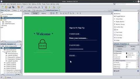 Java swing UI how to design java jframe Design Login In netbeans   UI Java  by java swing