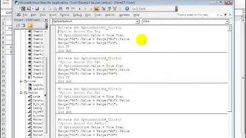 Excel VBA Option Button