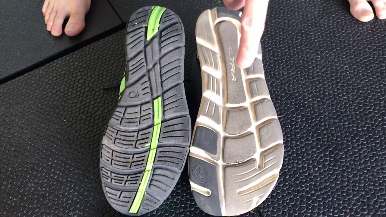 slim running shoes