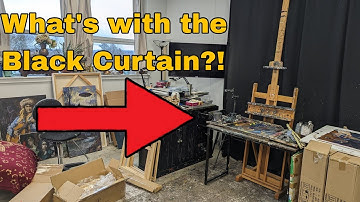 Why the Black Curtain? A few good reasons to have a black curtain behind your easel | Kyle Buckland