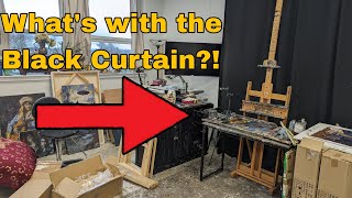 Why the Black Curtain? A few good reasons to have a black curtain behind your easel | Kyle Buckland