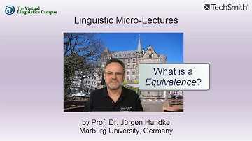 SEM_012 - Linguistic Micro-Lectures: Equivalence (Logic)