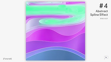 【C4D】Abstract Spline Effect [Tutorial #4]