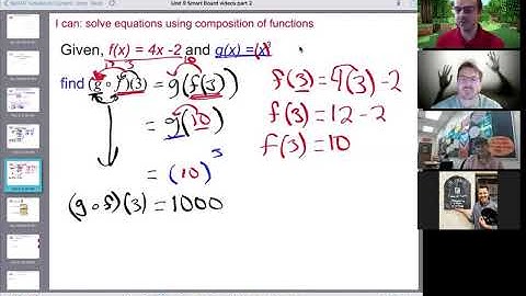 video 9 Composition of Functions No Variables