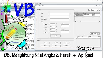 Membuat aplikasi nilai mahasiswa Visual Basic : Menghitung Nilai Otomatis (Aritmatika)