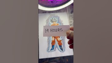 2Hours vs 14 Hours Art Challenge 🔥🥵#goku #vegeta #2hours #shorts