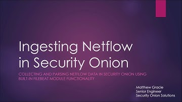 Ingesting Netflow into Security Onion using Filebeat