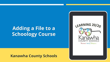 Adding a File to a Schoology Course for Teachers