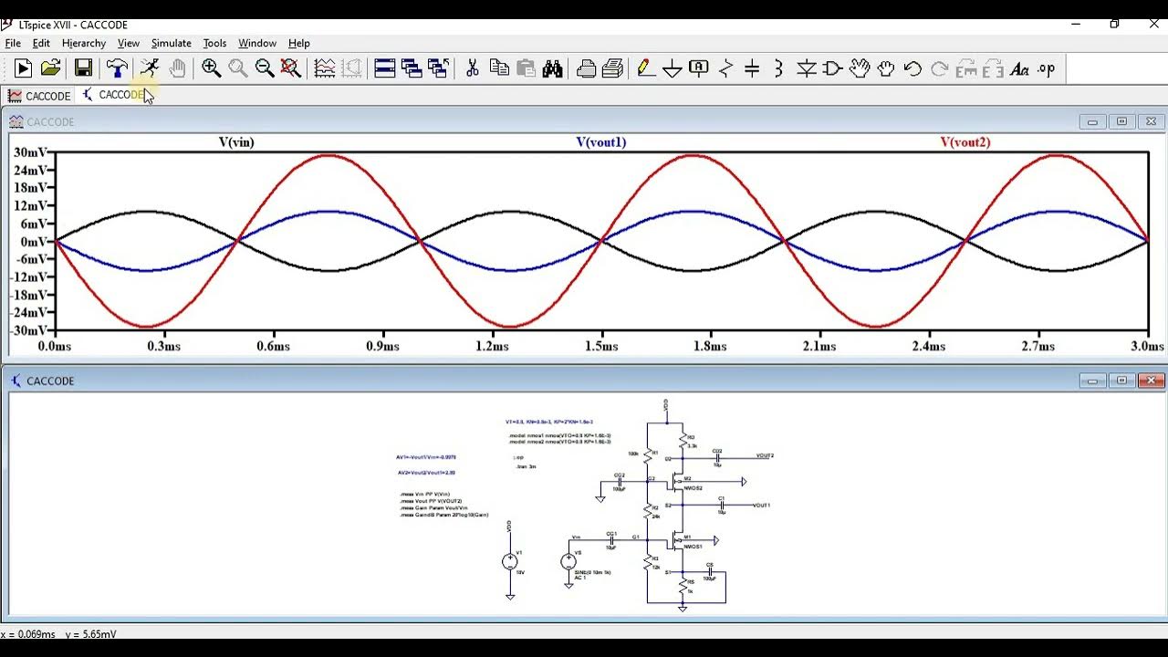 CASCODE AMPLIFIER USING LTSPICE YouTube