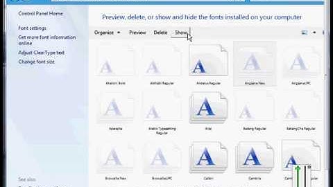 How to preview fonts in Windows 8