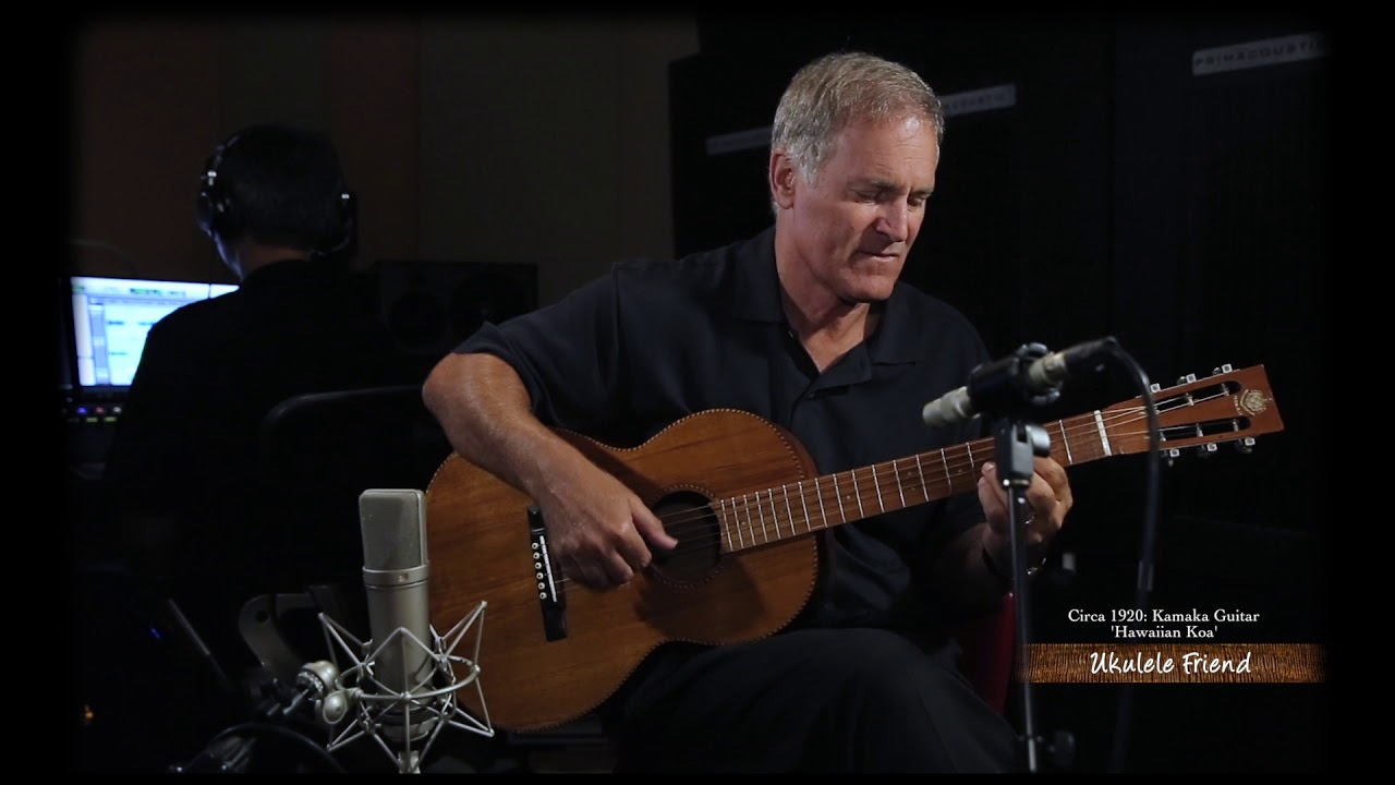 Jeff Linsky with 1920 Kamaka Guitar - Tune 1 (UKULELE FRIEND - Studio ...