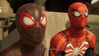 Marvel's Spider-Man 2 Peter And Miles Meet The Hunters With The Advanced Suit And The Classic Suit