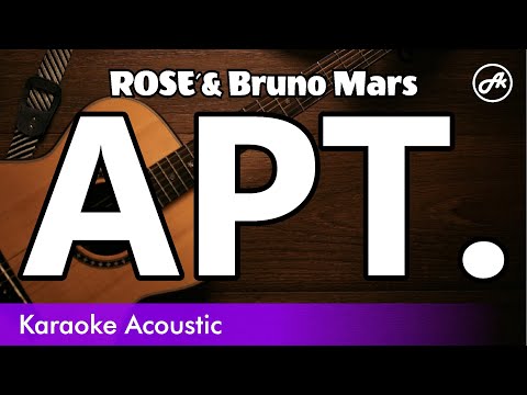 ROSÉ Bruno Mars APT SLOW Acoustic Karaoke