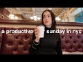 my *productive* sunday routine in NYC 🍵 workouts, studying &amp; daily habits