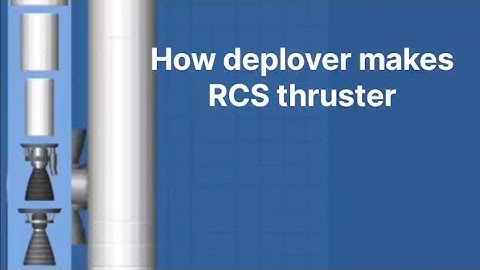 How deplover makes RCS thruster Spaceflight simulator #spaceflightsimulator #cbgamesyc #yc