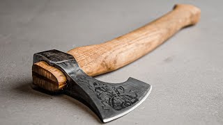 How To Restore A Rusty Axe Into A Viking Hatchet | Restoration Project