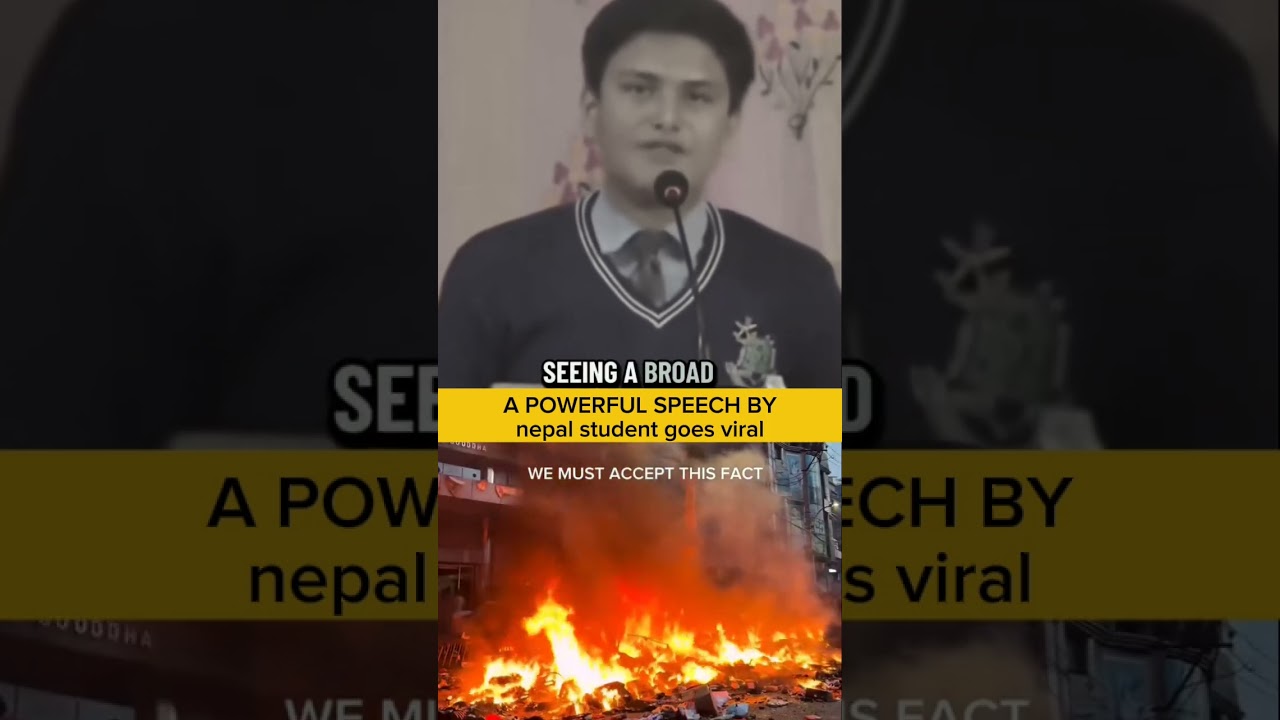 a powerful speech by nepal student goes viral