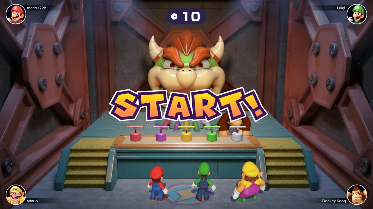 Mario Party Superstars : Minigames Gameplay Mario Luigi Wario Donkey Kong