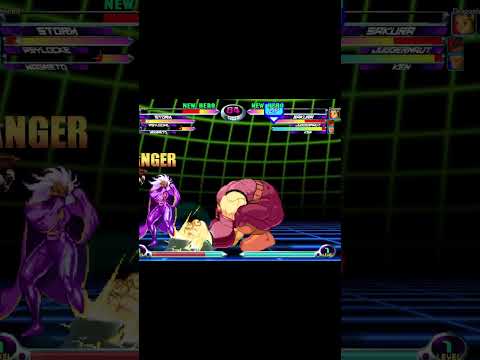 MvC2: Dragonlordx10 - Dark Sakura On Reaction 0 Frame Teleport Safely Thru Hail Storm .:12.4.25:.