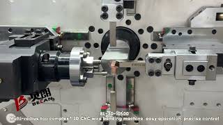 10-axis bare copper wire bending machine, flat copper wire 3D bending machine#wirebendingmachine