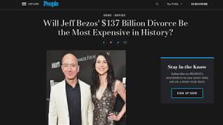 Jeff Bezos' 137 Billion Dollar Divorce | MGTOW and Redpill Philosophy