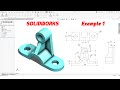 SolidWorks Tutorial – Intermediate Example 1 | Part & Drawing Practice