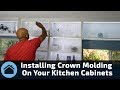 Install Cabinet Crown Molding: DIY Kitchen Remodel Vlog 1