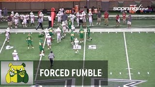 Kalani vs. Kaimuki: Mana Mahiai, forced fumble recovered by S. Castillo (Aug. 19, 2017)