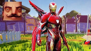 Hello Neighbor - My New Neighbor Iron Man Bleeding Edge FULL HISTORY Gameplay Walkthrough