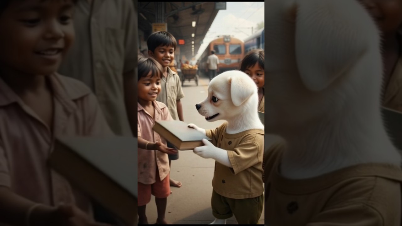 poor puppy didn't a book 📚