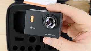 Apeman 4k (A80) Actioncam // Unboxing + Erster Test (Video+Audio) // Unter 100 Euro // DEUTSCH