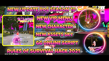NEW UPDATES ROS SEASON 18|NEW VIP MENU MOD AIMLOCK|NEW CHARACTER BODY XRAY|NEW ASSETS SKY NIGHT MOD