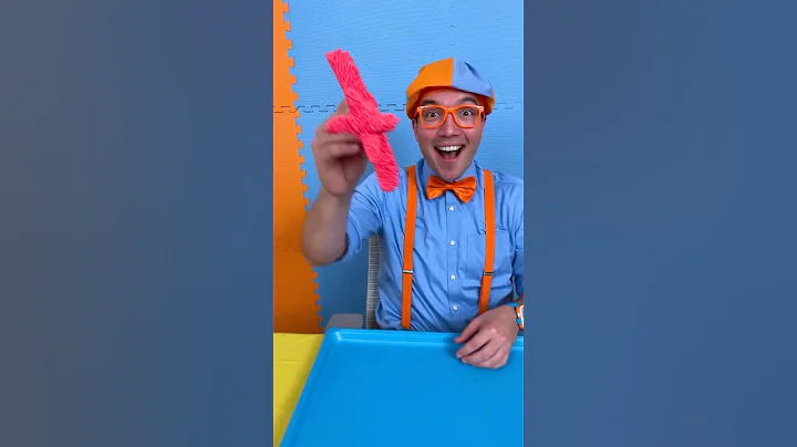 DIY Foam Airplanes and Dinosaurs! Easy Crafts 123! #blippi #shorts