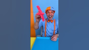 DIY Foam Airplanes and Dinosaurs! Easy Crafts 123! #blippi #shorts