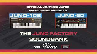 U-He DIVA - Classic JUNO 106 + 60 Hardware Presets [Highly Authentic Recreations - Premium Quality]