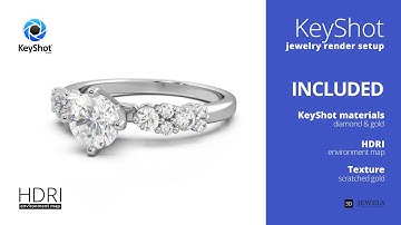 Preview for Photorealistic KeyShot Jewelry Render Scene 360