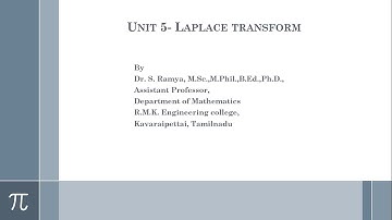 Laplace Transform of Standard functions